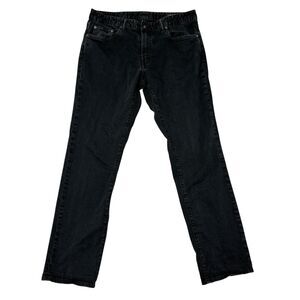 Bonobos‎ Jeans Mens Size 34 x 32 Black Denim Slim Fit Stretch Casual Mid Rise